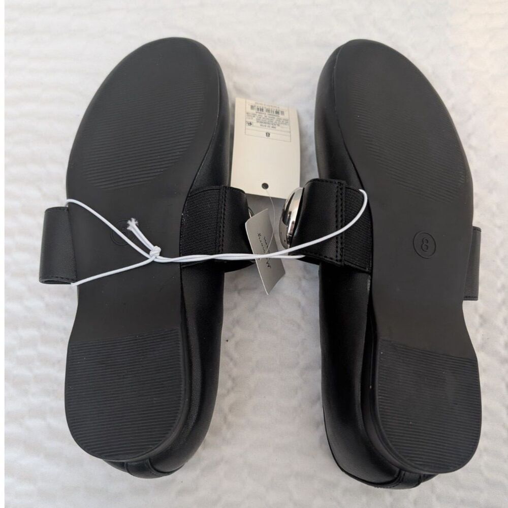 Women's Genevieve Mary Jane Flats -A New Day- Black Size 7 - Picture 7 of 8